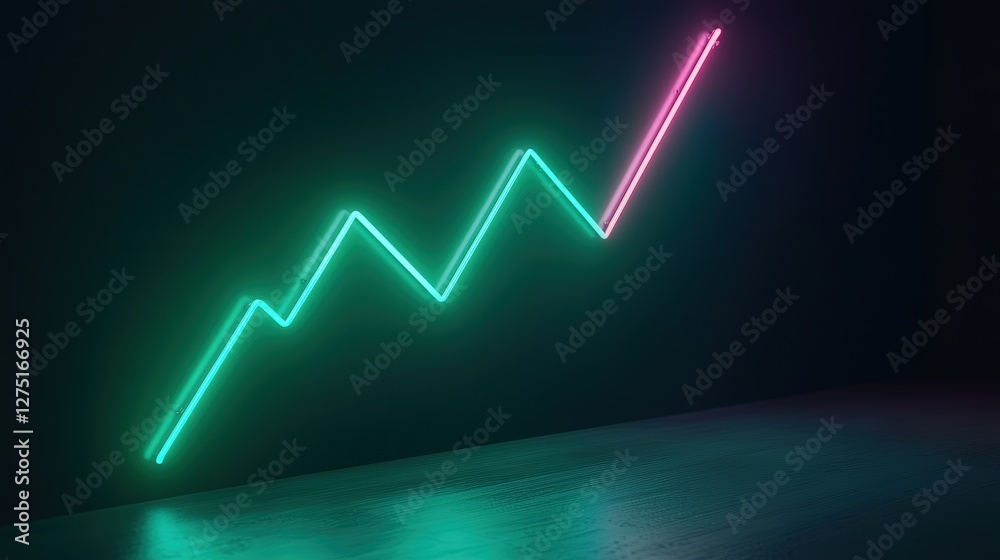 green line graph steadily climbing to the right, symbolizing the increase in value and the future of digital finance green line graph steadily climbing to the right, symbolizing the increase in value and the future of digital finance