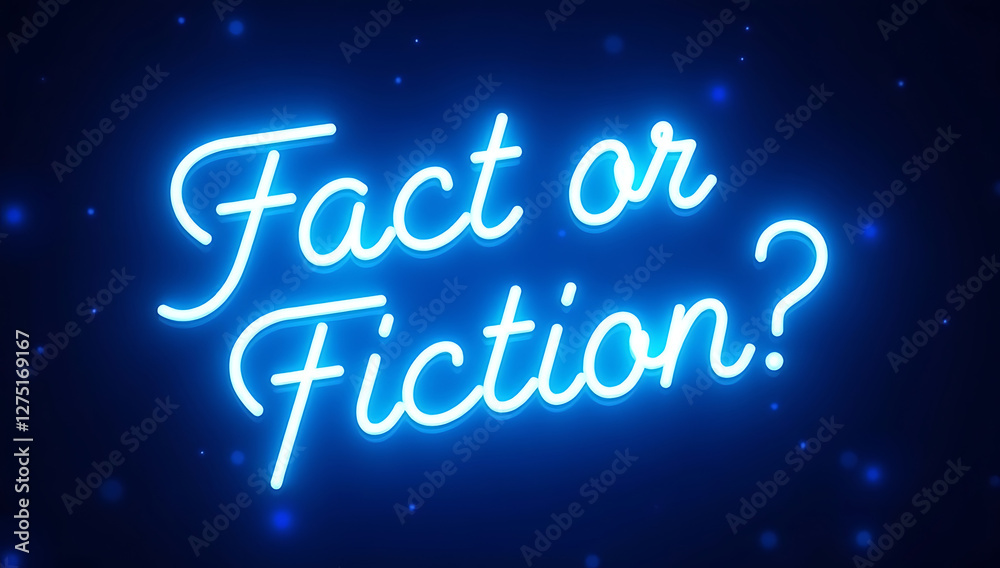 A glowing neon sign that reads A glowing neon sign that reads