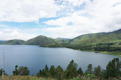 mountain lake in the mountains