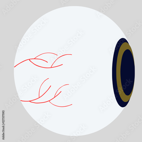 eye organs with green eyes