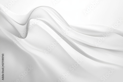 white wavy curve background 