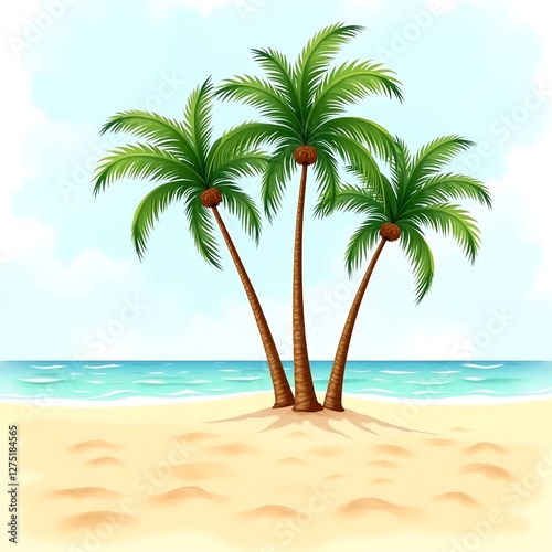 palm tree on the beach