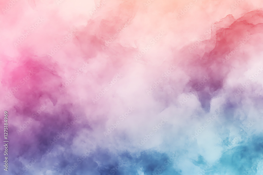 Fototapeta premium Soft Pastel Watercolor Abstract Background