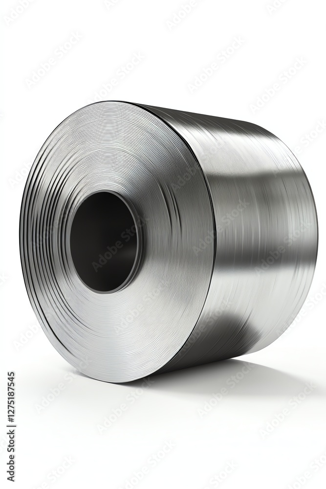 High-quality rolled steel sheet isolated on white. Perfect for industrial use, construction, and metal fabrication. Shiny, detailed, and ready for your projects. High-quality rolled steel sheet isolated on white. Perfect for industrial use, construction, and metal fabrication. Shiny, detailed, and ready for your projects.