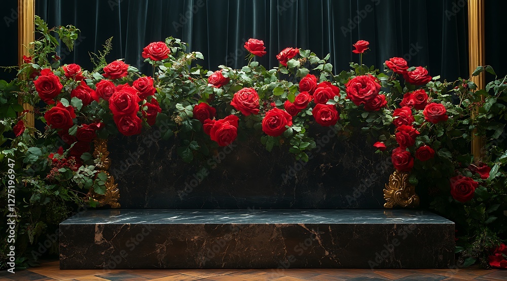 Fototapeta premium Bouquet of quality red roses