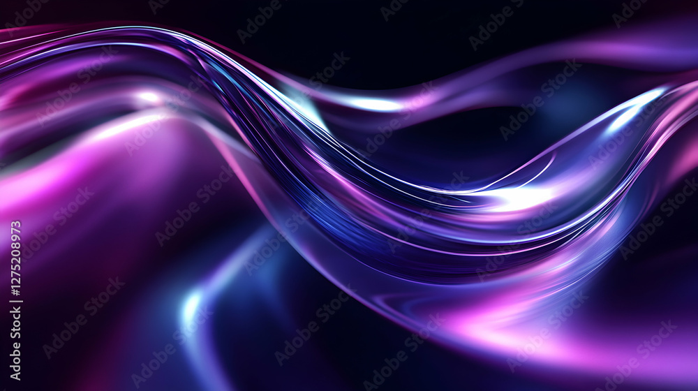 Luminous wave background with blurred purple and blue lights for creative designs Luminous wave background with blurred purple and blue lights for creative designs