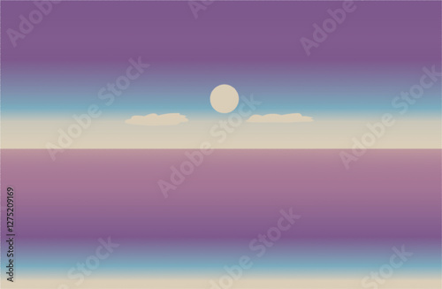The fantasy purple sky looks beautiful and eye-catching.