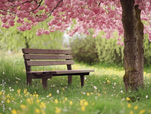 Pink Tree Bench