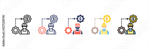 Management Multistyle Icon Set