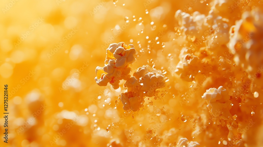 Fresh, buttery popcorn on a vibrant orange background with beautiful DOF. Perfect for food blogs, ads, and cinema-themed projects. Appetizing & high-quality Fresh, buttery popcorn on a vibrant orange background with beautiful DOF. Perfect for food blogs, ads, and cinema-themed projects. Appetizing & high-quality