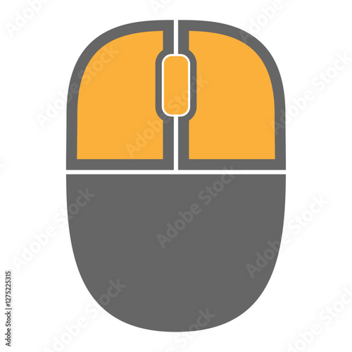 マウス　アイコン　ベクターイラスト素材　ベクター／透過PNG／白背景JPEG