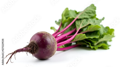 fresh beetroot isolated on white background 