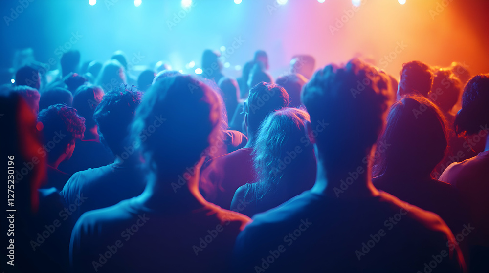 A Vibrant Crowd Engrossed in a Live Performance Showcasing Unity and Excitement A Vibrant Crowd Engrossed in a Live Performance Showcasing Unity and Excitement