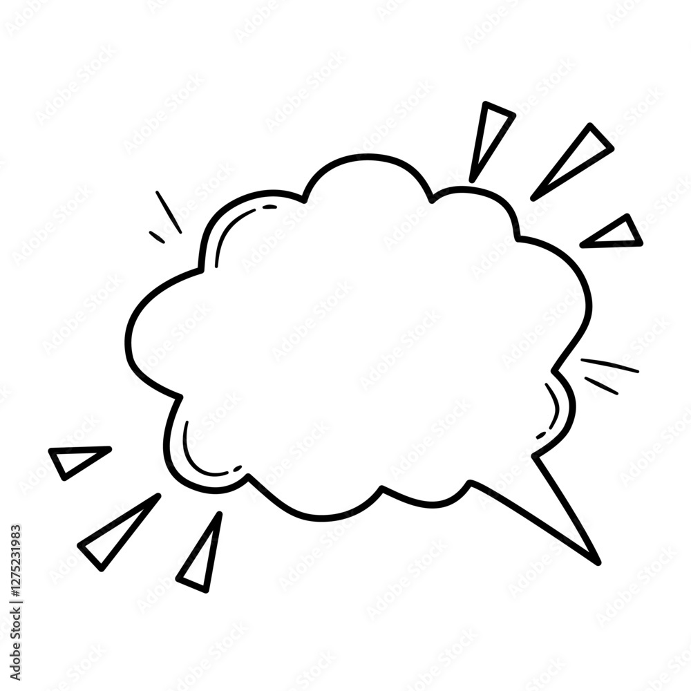 Comic Speech Bubble. Comic Explosion Bubble Comic Speech Bubble. Comic Explosion Bubble