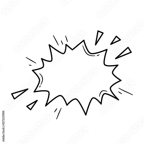 Comic Speech Bubble. Comic Explosion Bubble