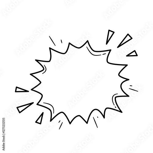 Comic Speech Bubble. Comic Explosion Bubble