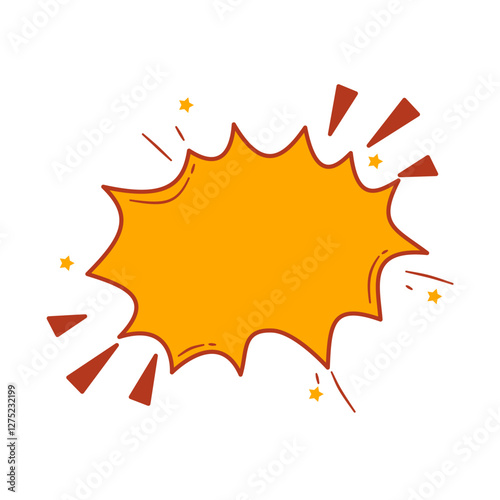 Comic Speech Bubble. Comic Explosion Bubble