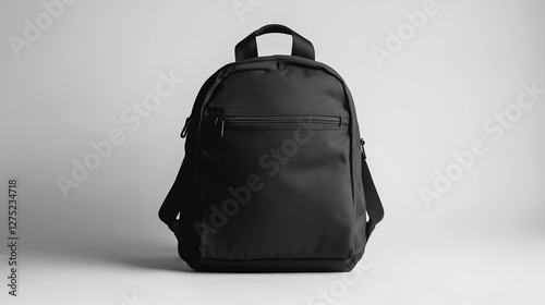 Versatile Black Backpack Featuring Front Zipper Compartment Ideal for Daily Use Travel Outdoor Adventures School Activities Stylish Practical Design for Everyday Convenience and Organization