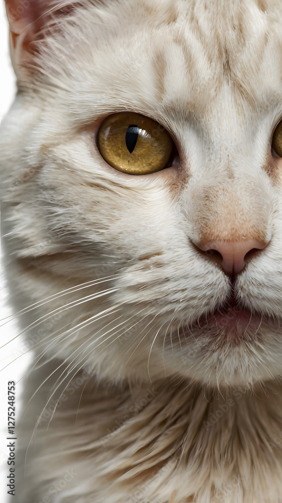 Gaze of the Feline: A captivating close-up of a cat's mesmerizing eye, its soft fur and gentle features hinting at the quiet beauty within. Gaze of the Feline: A captivating close-up of a cat's mesmerizing eye, its soft fur and gentle features hinting at the quiet beauty within.