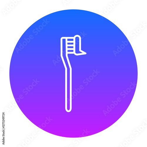 Tooth Paste on Brush Icon