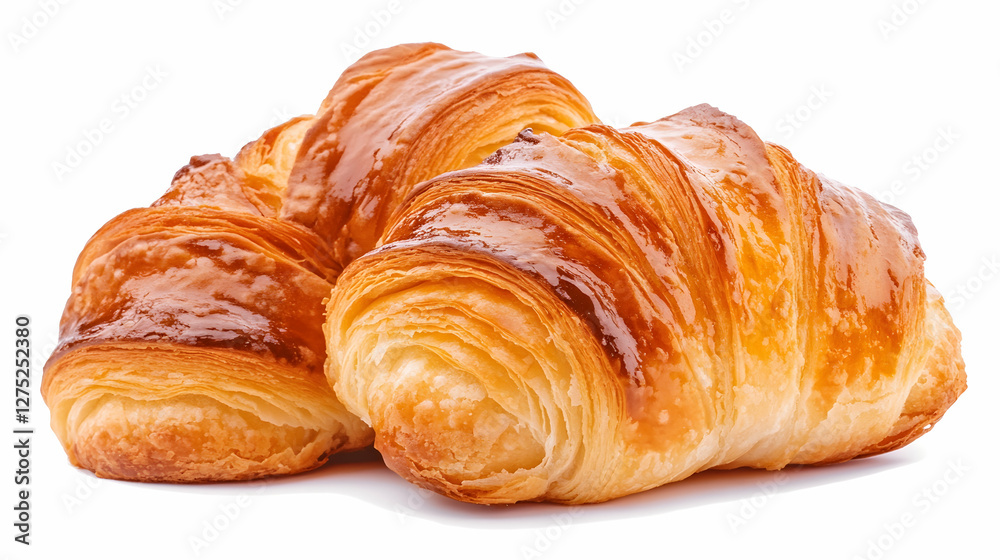 Golden croissants, bakery, delicious pastry, breakfast, food photography Golden croissants, bakery, delicious pastry, breakfast, food photography
