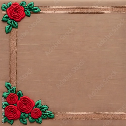 background with red roses