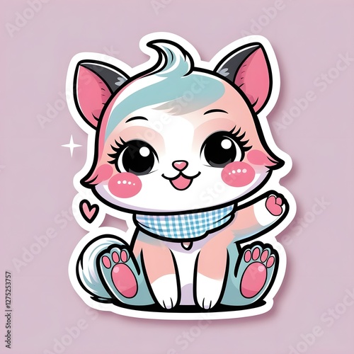 cute cat sticker