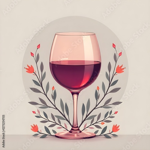illustration of a glass of drink