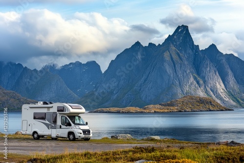 Scenic RV Camping by a Mountain Lake