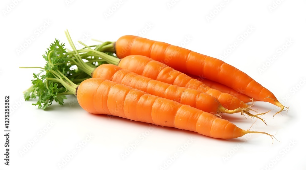 Fresh carrots Isolated on white background Fresh carrots Isolated on white background
