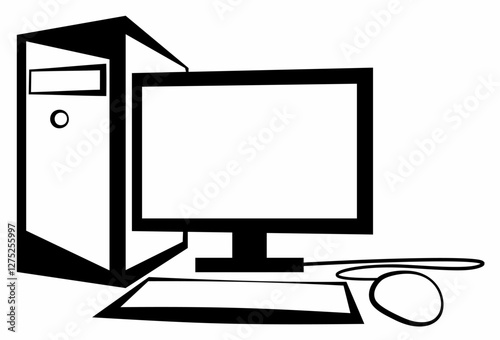Desktop line art