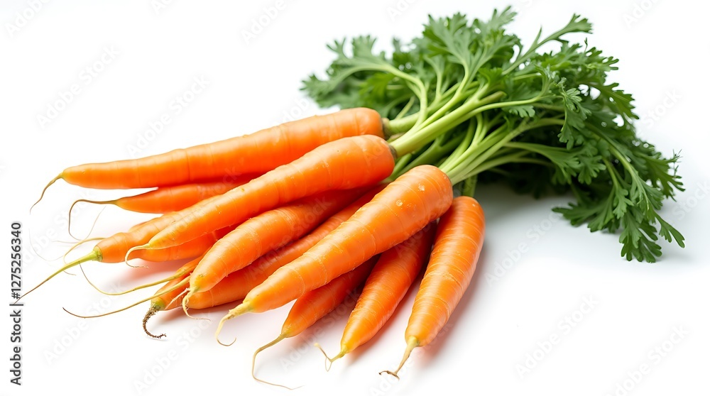 Fresh carrots Isolated on white background Fresh carrots Isolated on white background