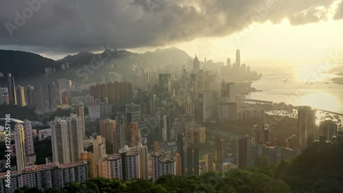 Wallpaper Mural Hong Kong Timelapse of Hong Kong city at night Torontodigital.ca