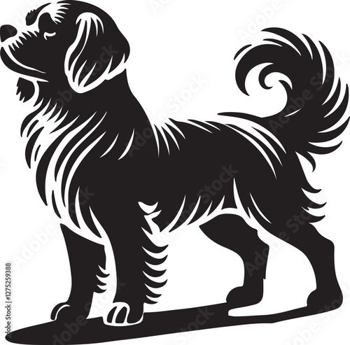 Wallpaper Mural German Shephard Dog Silhouette. Canine SIlhouettes Torontodigital.ca