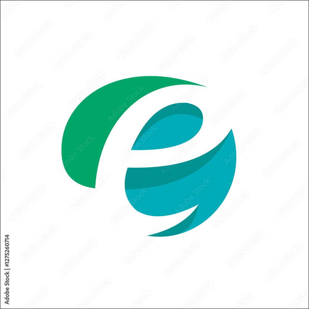 Eco Natural Letter Initial E Logo vector Design Template Eco Natural Letter Initial E Logo vector Design Template