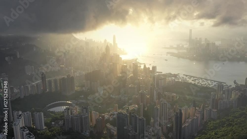 Wallpaper Mural Hong Kong Timelapse of Hong Kong city at night Torontodigital.ca