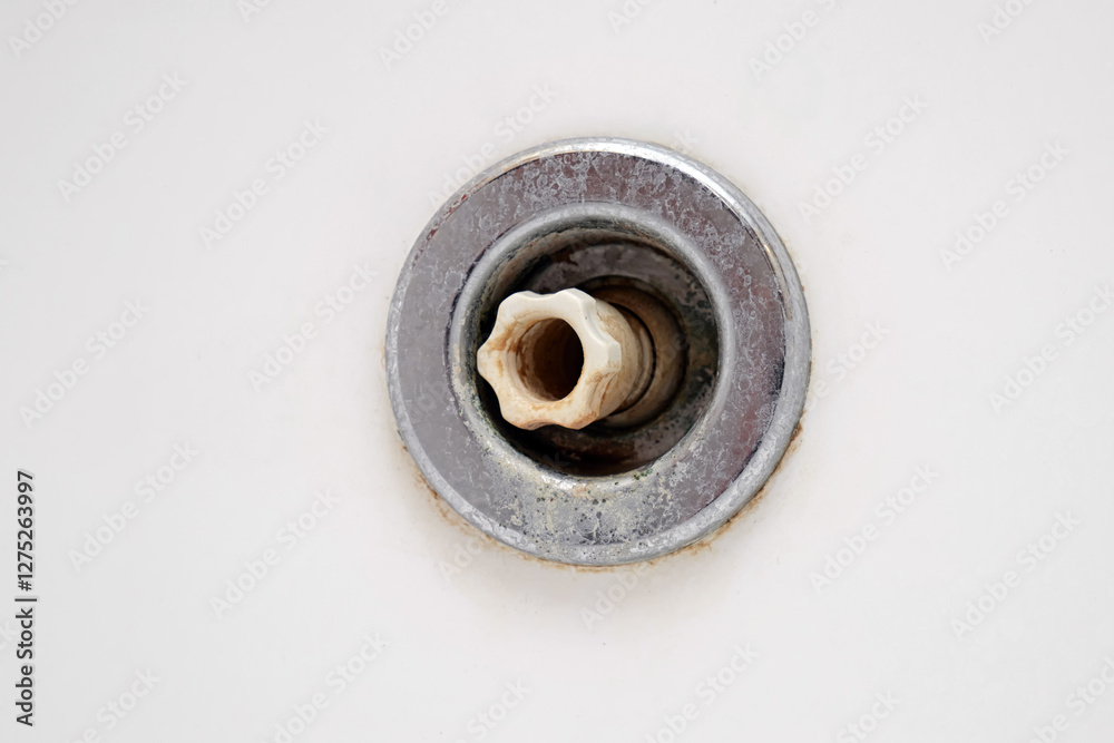 Close-up of tube a hot tub with limescale and mold. Timely maintenance of the jacuzzi. Close-up of tube a hot tub with limescale and mold. Timely maintenance of the jacuzzi.