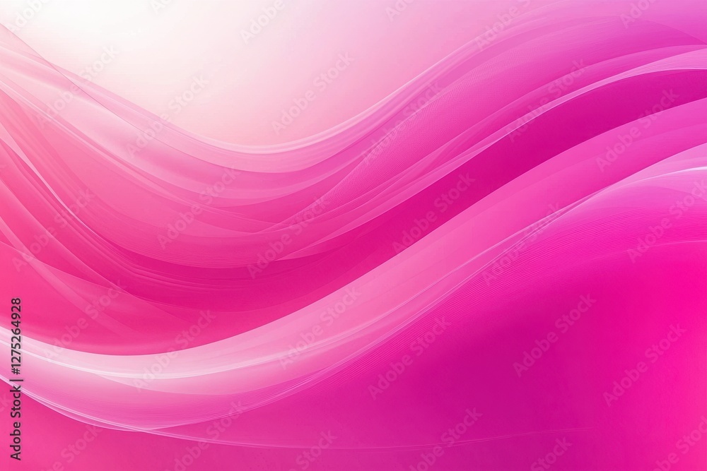 Soft Pink Waves With Subtle Gradient Transitioning in Background