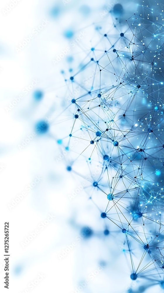 Fototapeta premium Global network connection, digital data flow