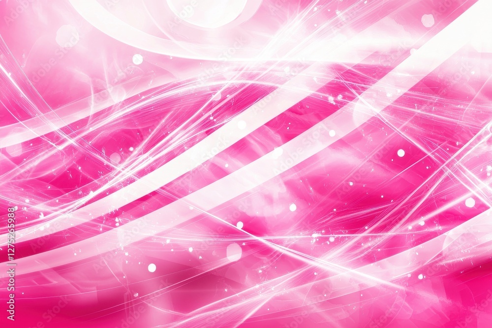 Abstract Pink Wave Patterns with Soft Light and Sparkles Background Abstract Pink Wave Patterns with Soft Light and Sparkles Background