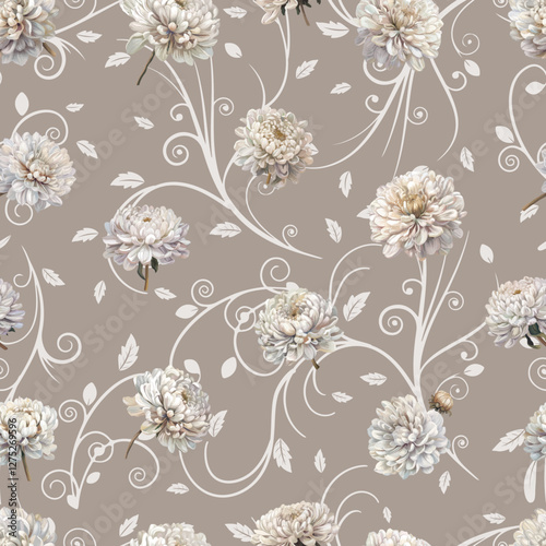 Lovely and Beautiful Spring Flowers Pattern for Fabric, Wallpaper, and More