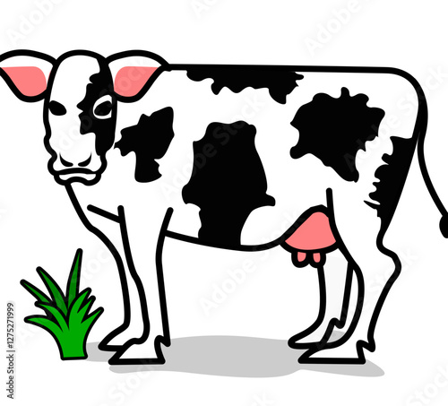 Ilustración de una vaca