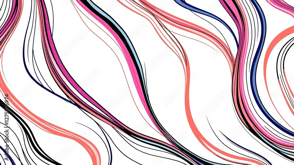 Geometric Canvas: Nail Design with Precise Lines and Vibrant Colors Geometric Canvas: Nail Design with Precise Lines and Vibrant Colors