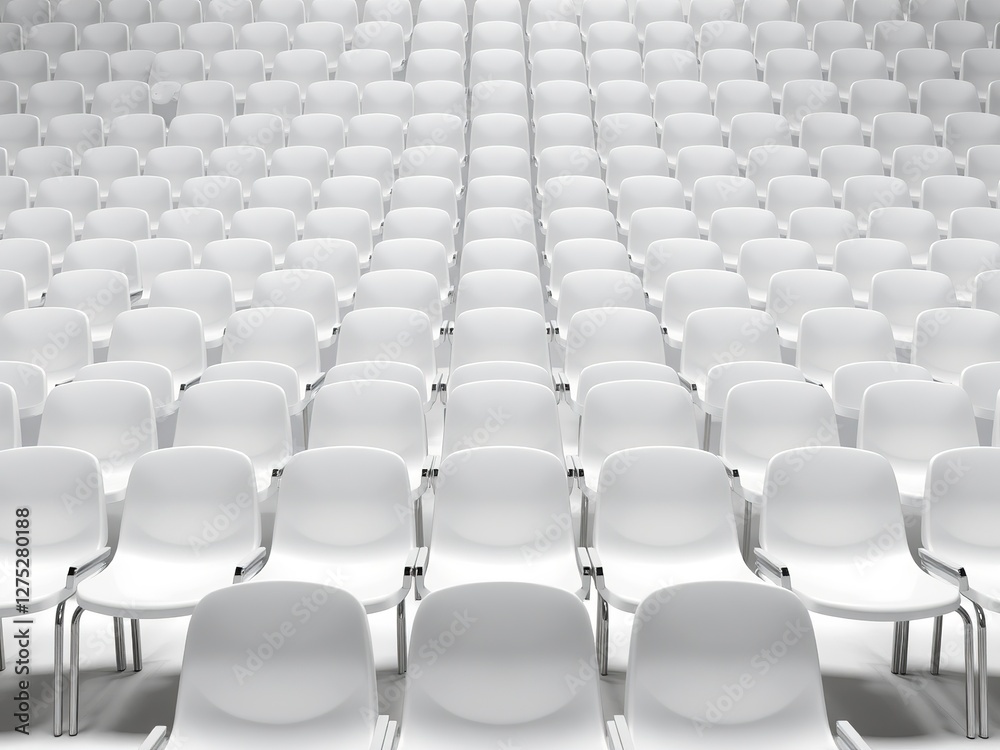 Modern Simplicity: White Chairs in a Contemporary Space Modern Simplicity: White Chairs in a Contemporary Space