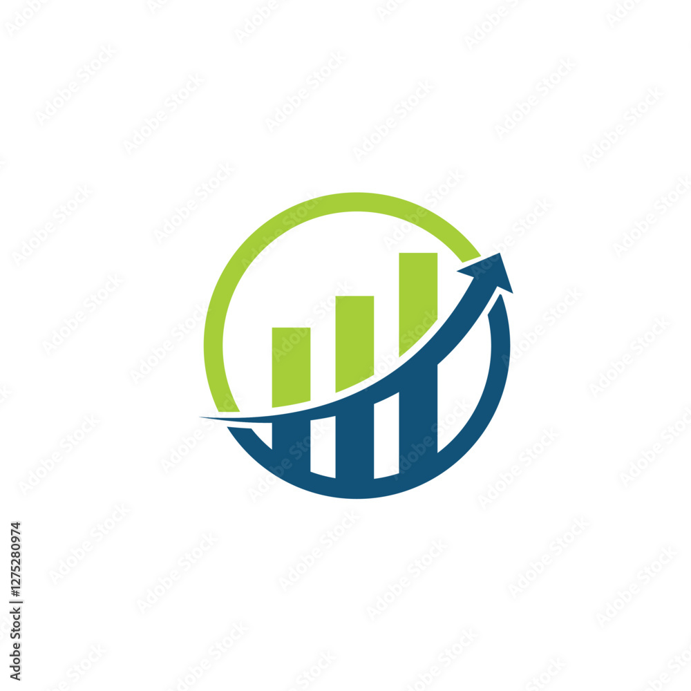 Financial consulting logo vector template Financial consulting logo vector template