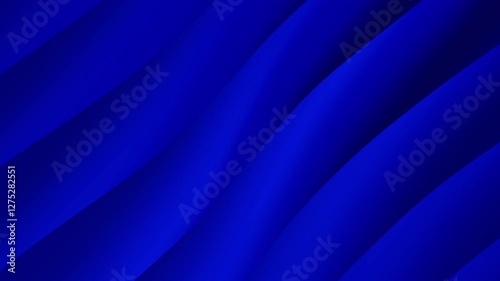 A smooth gradient of deep blue waves creates a dynamic and visually appealing abstract background, perfect for digital designs or artistic presentations.