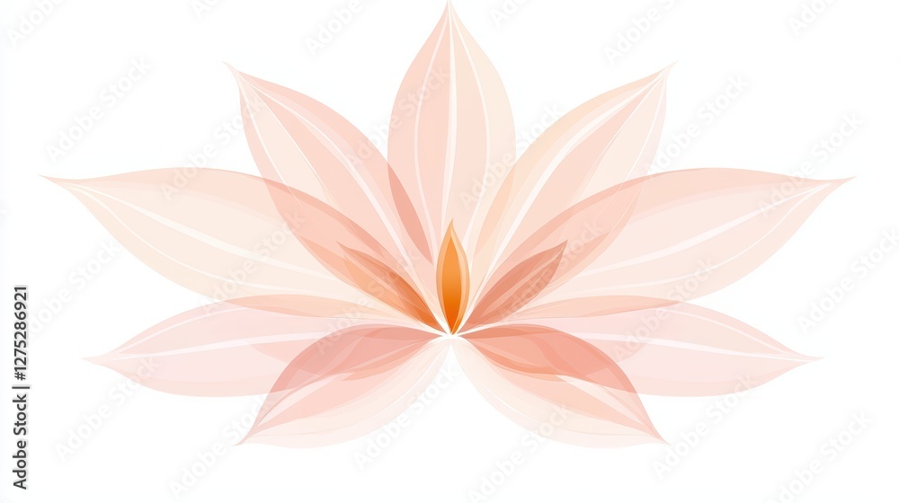 Soft and Elegant Abstract Floral Design in Warm Tones Soft and Elegant Abstract Floral Design in Warm Tones