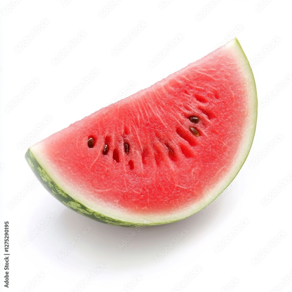 Fresh watermelon slice on white background Fresh watermelon slice on white background