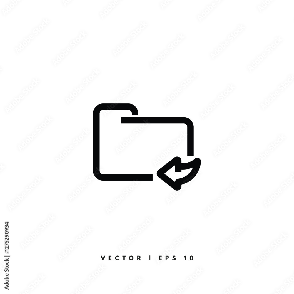 Reply Folder Icon. Editable Stroke Reply Folder Icon. Editable Stroke