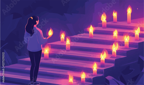 candles in the dark